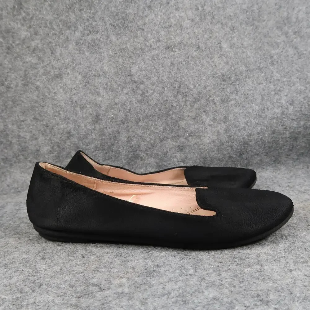 Link Shoes Kids Girls 3 Ballet Flats Loafer Slip On Black Round Toe Skimmer